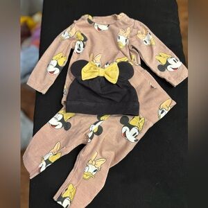 Disney Character Baby Outfit with Hat